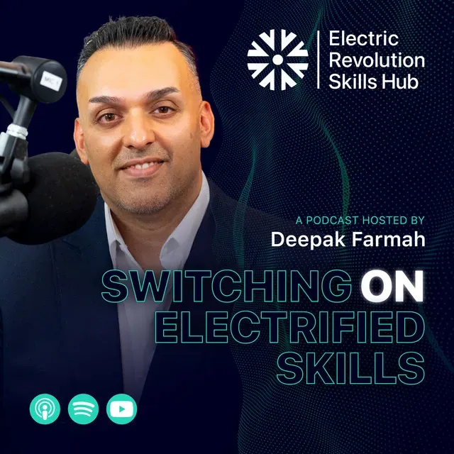 Podcast recording session for Switching On: Electrified Skills